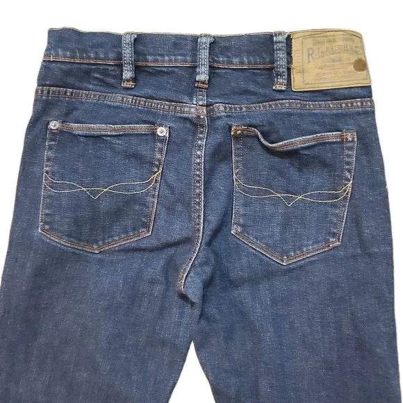 Ralph Lauren Women's Sz 27 Tribeca 114 Jeans Dark Blue Denim Bootcut Blue Label - Picture 8 of 10